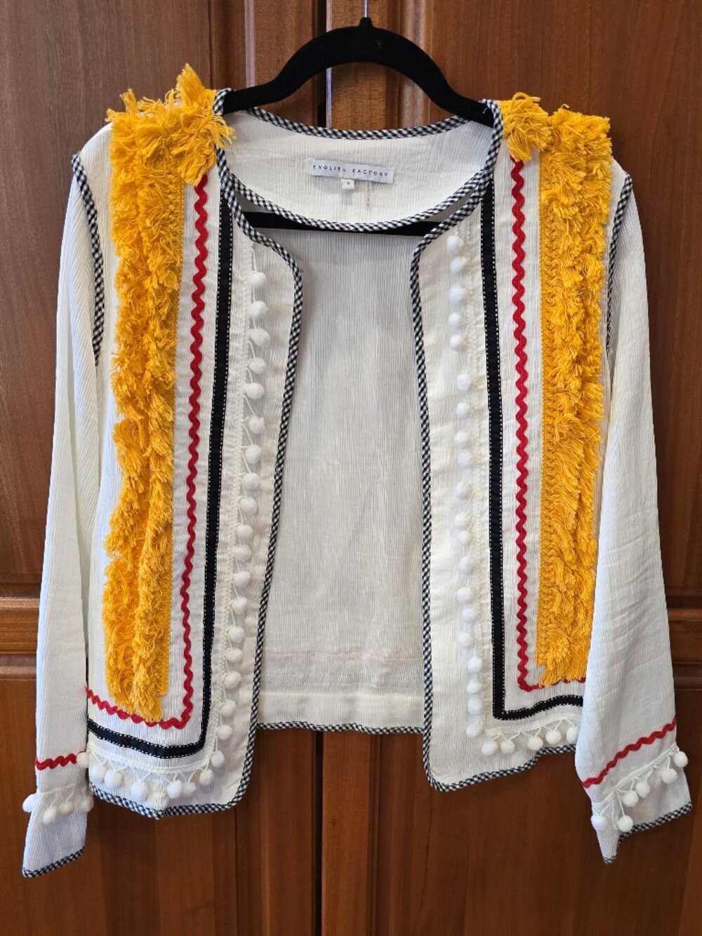English Factory Jacket strong design features, Boho vibe by Anthropologie